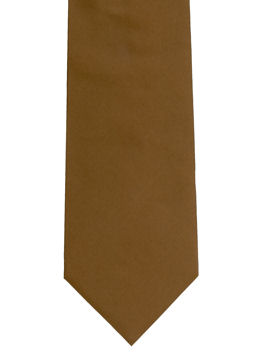 Plain Rusty Brown Tie
